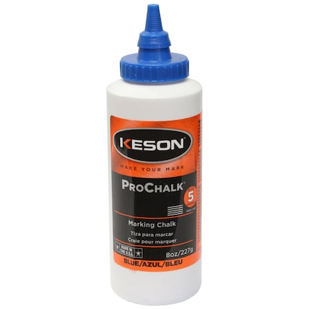 The Brush Man 8 Oz Blue Ultra-Fine Standard Chalk Refill, 12PK CHALK 8B